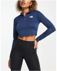 The North Face - Training Flex Cropped 1/4 Zip Tech Long Sleeve - Lyst