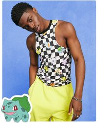 ASOS - Muscle Fit Vest With Pokemon All Over Prints - Lyst