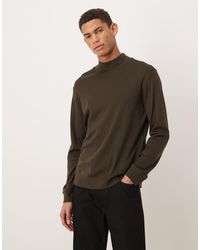 Mango - 100% Cotton High Neck Long Sleeve T-Shirt - Lyst