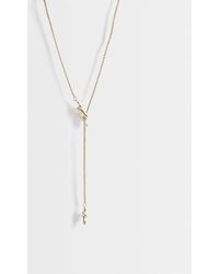 Pieces - Lange halskette mit kabelgliedern - Lyst