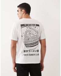 Jack & Jones - Oversized T-shirt With Ramen Club Back Print - Lyst