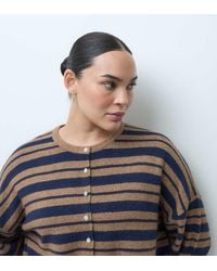 ASOS - Asos Design Curve Fluffy Relaxed Crew Neck Cardigan - Lyst