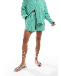 The Couture Club - Co-ord Gingham Shorts - Lyst