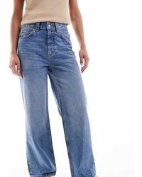 ASOS - Asos Design Petite Wide Leg Dad Jeans - Lyst