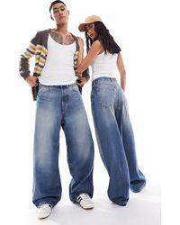 Weekday - Unisex Astro Loose Fit Wide Leg Jeans - Lyst