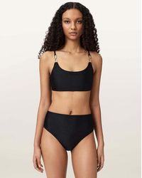 AllSaints - Talaria High Waisted Bikini Bottom - Lyst