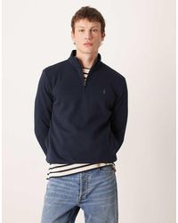 Polo Ralph Lauren - Icon Logo Lightweight Double Knit Tech Half Zip Sweatshirt - Lyst