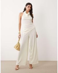 Gina Tricot - Co-ord Textured Wide Trousers - Lyst