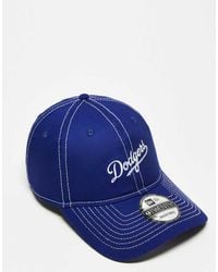 KTZ - Gorra Azul Con Pespuntes En Contraste Y Logo De Los La Dodgers 9Twenty De - Lyst