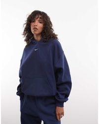 Nike - Studio Fleece Hoodie Met Oversized Pasvorm - Lyst