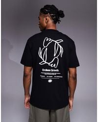 ASOS - Relaxed T-shirt With Floral And Text Graphic - Lyst