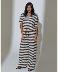 South Beach - Crochet Wide Leg Trousers - Lyst