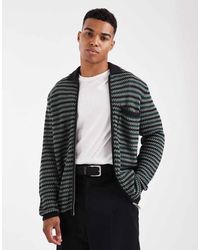 Only & Sons - Gehaakte Gebreide Trui Met Rits En Zak - Lyst