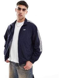 Pull&Bear - Giacca Sportiva Con Righe E Zip - Lyst
