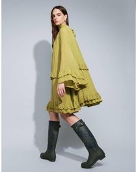 Muse Assembly - Boho Ruffle Fluted Sleeve Lena Dress - Lyst