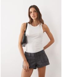 Hollister - Utility Low Rise Micro Shorts - Lyst