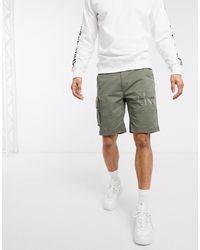 Calvin Klein Utility Embroidered Logo Cargo Shorts - Multicolour