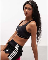 adidas Originals - Adidas Training Tech Fit Mid Support Sports Bra - Lyst