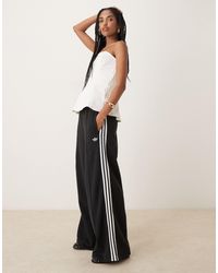 adidas Originals - 3 Stripe Wide Leg Joggers - Lyst