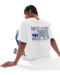 Jack & Jones - Boxy Crop T-shirt With Padel Back Print - Lyst