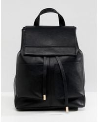 ASOS Slouchy Backpack With Oversized Pockets - Black