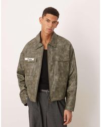 Prohibited - Speed Pu Zip Through Jacket - Lyst