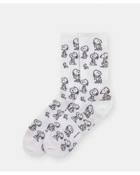 Pull&Bear - Sportsokken Met Peanuts-Print - Lyst