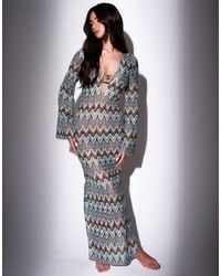 South Beach - Crochet Maxi Beach Dress With Decal - Lyst