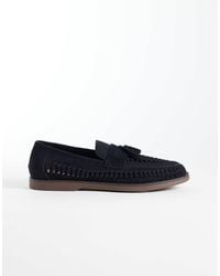 schuh - Robbie Woven Loafer With Tassel - Lyst