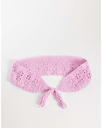 Kiwi & Co - Handknitted Crochet Tie Detail Belt - Lyst
