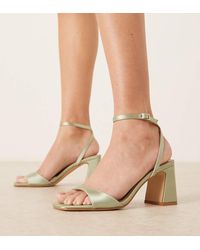 Be Mine Wide Fit - Be Mine Bridal Wide Fit Cora Block Heeled Sandals - Lyst