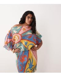 Never Fully Dressed - Tilly Off Shoulder Plisse Mini Dress - Lyst