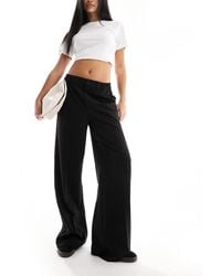 Pieces - Elegante Broek Met Wijde Pijpen - Lyst