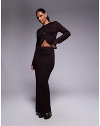 Kaiia - Exclusive Knit Maxi Skirt - Lyst
