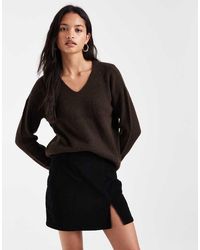 Vero Moda - Corduroy Notch Front Mini Skirt - Lyst