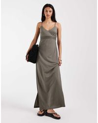 ONLY - Maxi Cami-Jurk Met Bustedetail - Lyst
