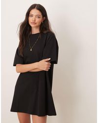 ASOS - Oversized T Shirt Dress With Back Tack Detail - Lyst