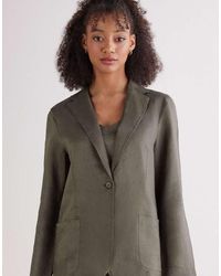 Intimissimi - The Pure Linen Plain-Weave Linen Jacket - Lyst
