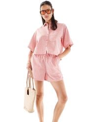 JJXX - Seersucker Shorts Co-ord - Lyst
