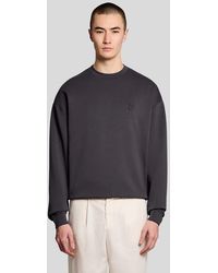 Lyle & Scott - Mid Layers Relaxed Interlock Crew Neck Sweatshirt - Lyst