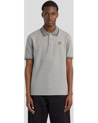 Lyle & Scott - Ss Polo Shirts Static Marl Interlock Polo Shirt - Lyst