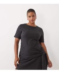 ASOS - Asos Design Curve Supersoft Tie Side Mini Dress - Lyst