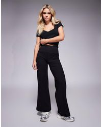 4505 - Petite Icon High Waist Wide Leg Dance Pant - Lyst