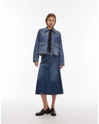 Levi's - Iconic Long Denim Skirt - Lyst
