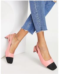 Pantuflas rosas con puntera cerrada Miss Selfridge de color Rosa | Lyst