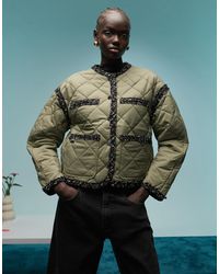 Bimba Y Lola - Lightweight Puffer Jacket With Contrast Trim - Lyst