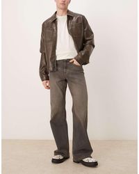 ASOS - Jeans A Zampa Con Fondo Ampio Slavato - Lyst