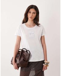 ARMANI EXCHANGE - T-Shirt Met Patchlogo - Lyst