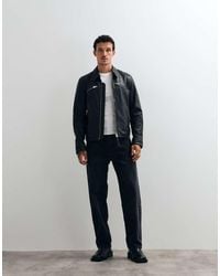 AllSaints - Verdi Zip Through Lambs Leather Jacket - Lyst