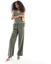 ONLY - Tailored Twill Pull On Trousers Co-ord - Lyst
